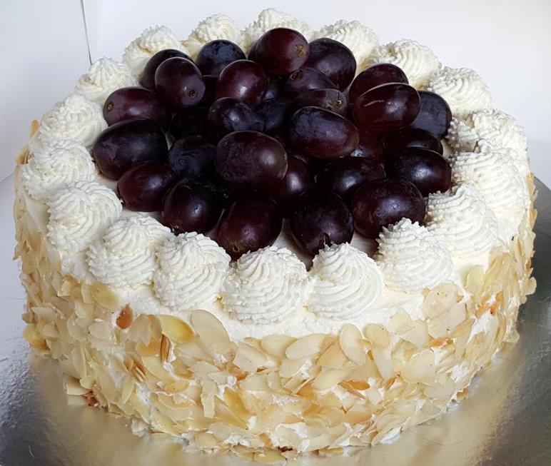 Three Tier Fruit Wedding Cake | Baking Mad