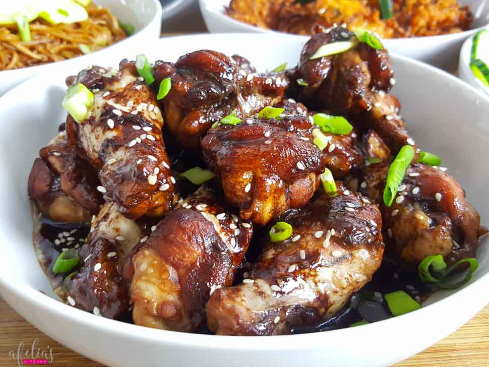 Sticky Ginger Soy Chicken Niblets